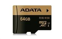 ADATA V30S micro SDXC 64 GB 95 MBps UHS-I U3 Class 10 s adaptérom