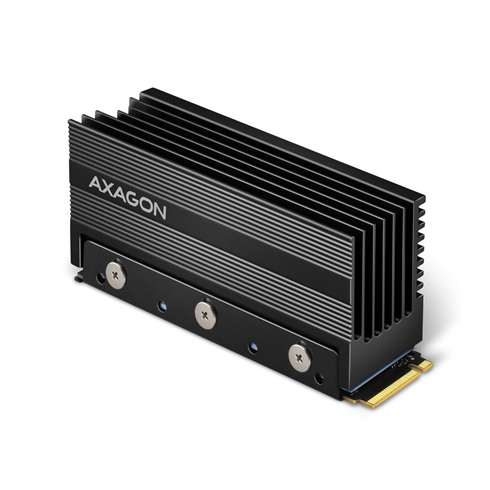 AXAGON CLR-M2XL passive - M.2 SSD, 80mm SSD, ALU body, silicone thermal pads, height 36mm