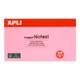 Bločky samolepiace 75x125mm 100 listov ružové Apli