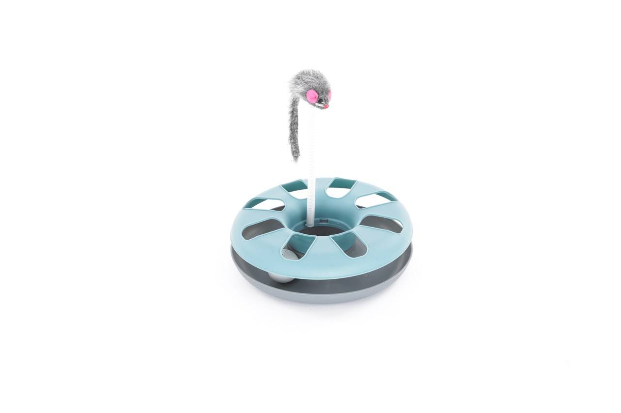 Trixie Crazy Circle with plush mouse, plastic, ř 24 × 29 cm