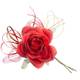 Kvet MagicHome, ruža, červená, stonka, veľkosť kvetu: 10 cm, dĺžka kvetu: 18 cm, bal. 6 ks