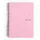 Blok A5 60-listový linajkový so špirálou lamino PP ružový Pastelini