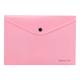 Obal na dokumenty A5 uzatvárateľný cvokom PP ružový Pastelini