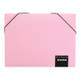Box na dokumenty PP A4 3cm s gumičkou ružový Pastelini