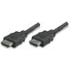 MANHATTAN HDMI kábel s Ethernetom, HEC, ARC, 3D, 4K, tienený, 3 m, čierny