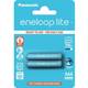 PANASONIC eneloop Lite Nabíjecí Baterie AAA 550mAh 1,2V HR-4UQ-2BP (Blistr 2ks)