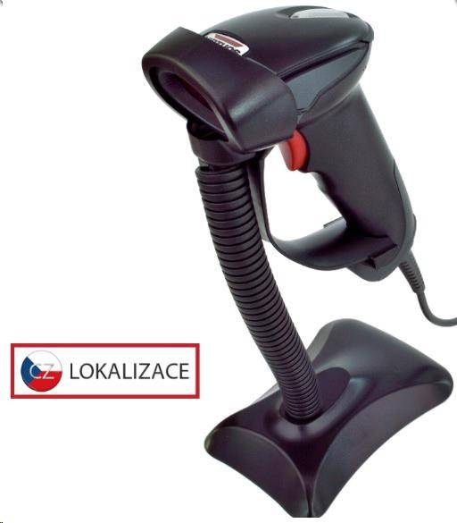 Virtuos laserová čítačka HT-900A, USB (emulácia klávesnice / RS232), čierna