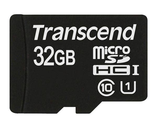 TRANSCEND MicroSDHC karta 32GB Premium, Class 10 UHS-I 300x, bez adaptéru