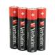 VERBATIM Alkalické baterie AAA, 4 Pack - Shrink, LR3