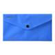 Obal na dokumenty - (DL, priehľadný PP, uzatvárateľný cvokom, modrý)