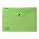 Obal na dokumenty A4 - (priehľadný PP, uzatvárateľný cvokom, zelený)
