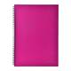 Blok A4 70-listový linajkový so špirálou po dlhšej strane College lamino ružový Neo Colori