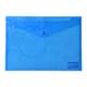 Obal na dokumenty A4 - (nepriehľadný PP, uzatvárateľný cvokom, modrý, Neo Colori)