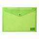 Obal na dokumenty A4 - (nepriehľadný PP, uzatvárateľný cvokom, zelený, Neo Colori)