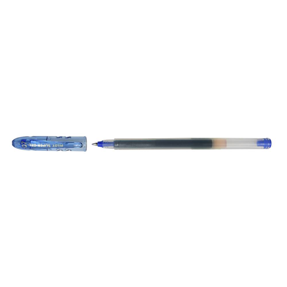 Pero gélové 0,39mm Super Gel Begreen modrá náplň číre Pilot
