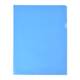 Obal A4 "L" - (priehľadný, 110mic, modrý)