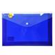 Electra Obal na dokumenty A4 - (s priehradkami, priehľadný, modrý)