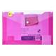 Electra Obal na dokumenty A4 - (s priehradkami, priehľadný, ružový)