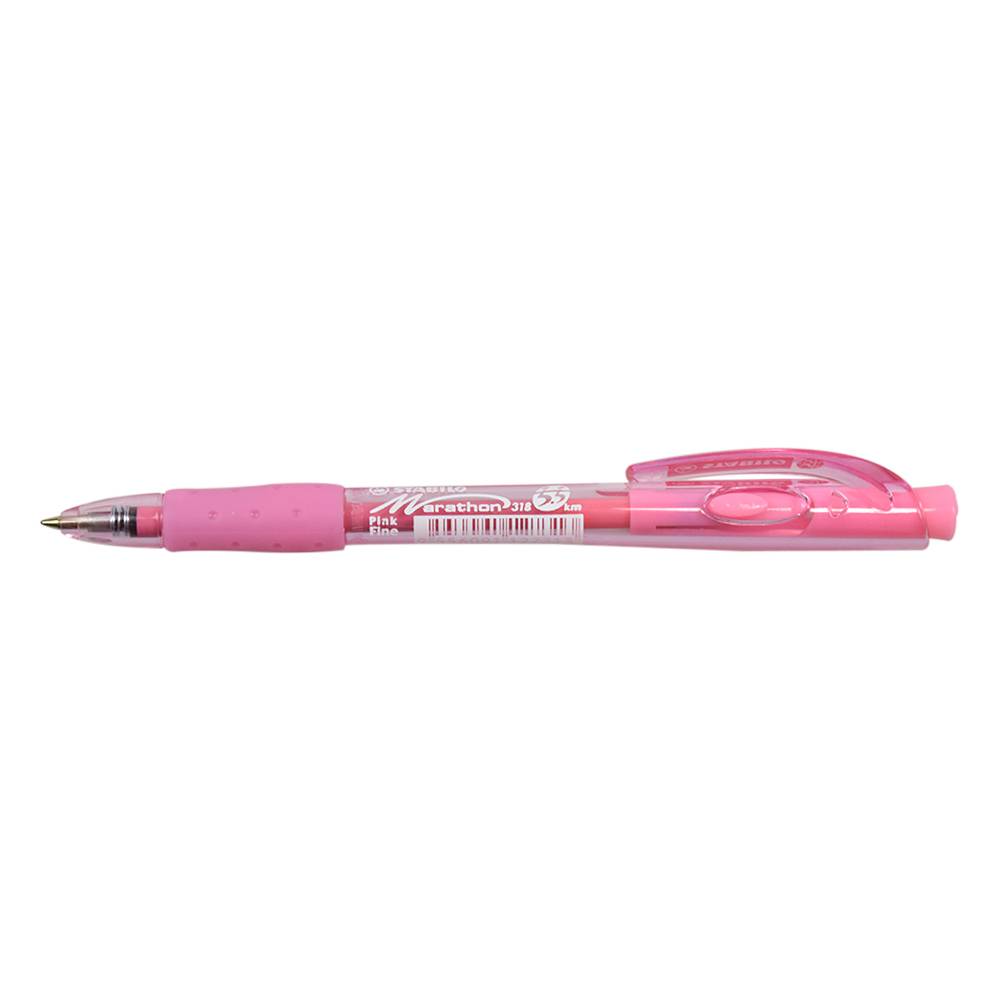 Pero guľôčkové 0,4mm Marathon 318 ružová náplň ružové Stabilo