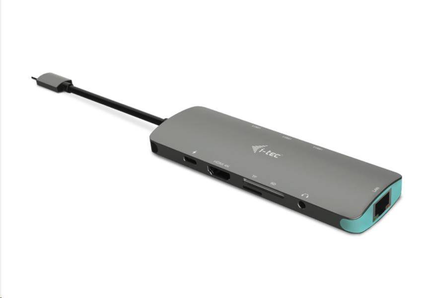 iTec USB-C Metal Nano Docking Station 4K HDMI LAN + Power Delivery 100 W