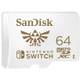 Karta SanDisk MicroSDXC 64 GB pre Nintendo Switch (R:100/W:90 MB/s, UHS-I, V30,U3, C10, A1) licencovaný produkt, Super