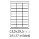 Print etikety 63,5x29,6 žlté /27 et./