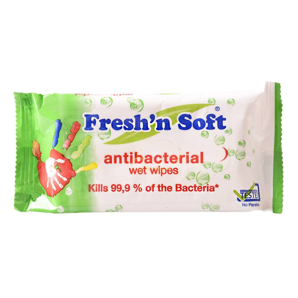 Vlhčené utierky na ruky antibakteriálne Fresh´n Soft