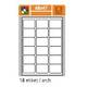 Print etikety 68x46,8 biele /18 et./