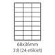 Print etikety 68x36 biele /24 et./