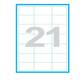 Print etikety 66x40 biele /21 et./