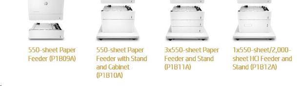 HP Color LaserJet 3x550 Sht Feeder Stand - Skříňka tiskárny + zás. na 3x550 listů pro CLJ M681, M652, M653, E67660