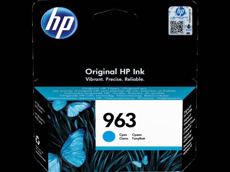 HP 963 Cyan Original Ink Cartridge (700 pages)