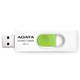 ADATA Flash Disk 64GB UV320, USB 3.1 Dash Drive, biela/zelená