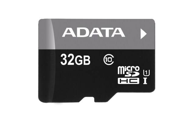 A-Data Micro SDHC Premier 32GB + SD adaptér, UHS-I, Class 10 - rýchlosť 30 MB/s (AUSDH32GUICL10-RA1)