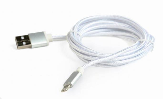 GEMBIRD CABLEXPERT USB 2.0 Lightning (IP5 a vyšší) nabíjecí a synchronizační kabel, opletený, 1,8m