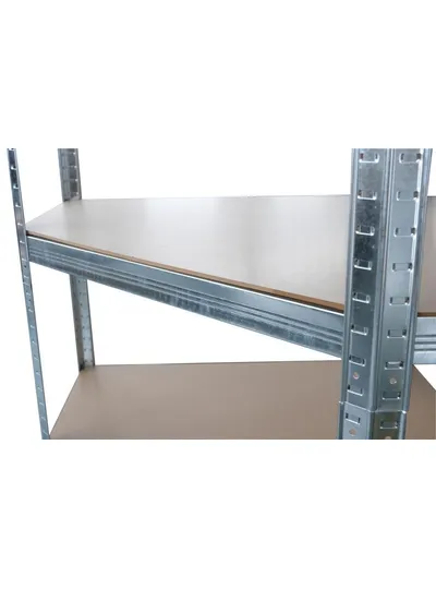 Regál Racks RAT80, rohový, kovový, MDF, 5 políc, 1800x900x400 mm, max ...